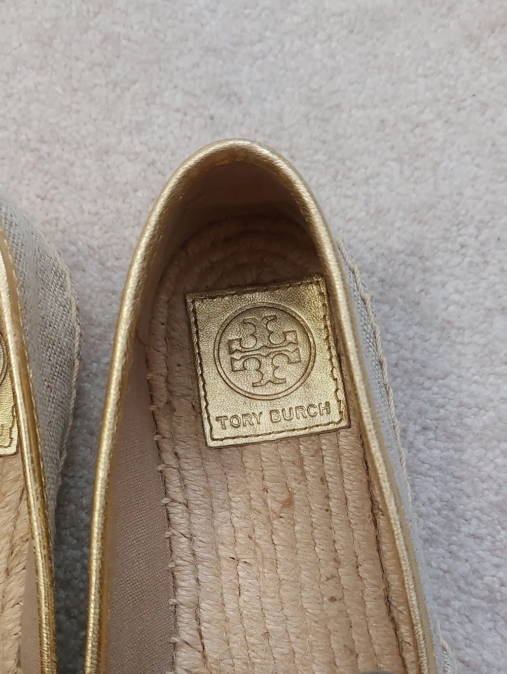 Tory Burch Women  Pineapple & Palm Appliqué Slip-Ons in Green and Yellow